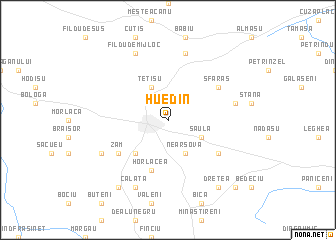 map of Huedin
