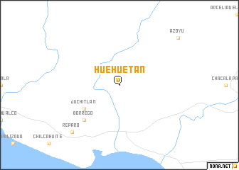 map of Huehuetán