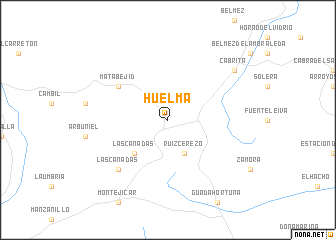 map of Huelma