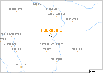 map of Hueráchic
