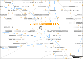 map of Huerga de Garaballes