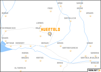 map of Huértalo