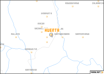 map of Huerta