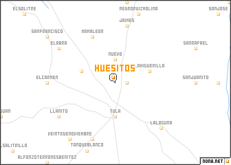 map of Huesitos