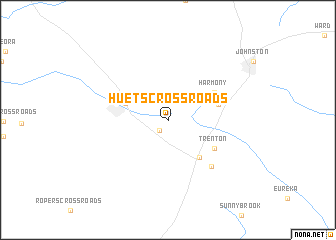 map of Huets Crossroads