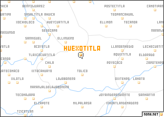 map of Huexotitla