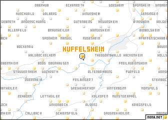 map of Hüffelsheim