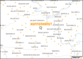 map of Hüffenhardt