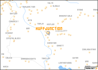 map of Huff Junction