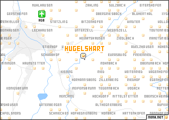 map of Hügelshart