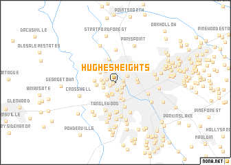 map of Hughes Heights