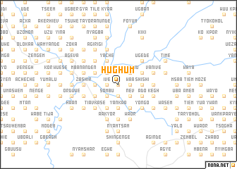 map of Hughum