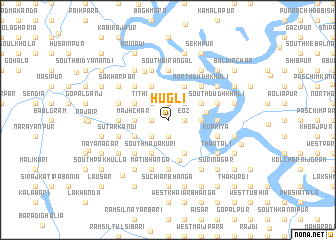 map of Hugli