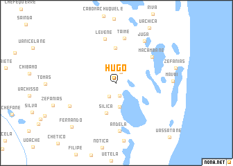 map of Hugo