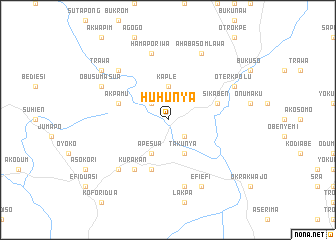 map of Huhunya