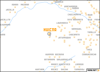map of Huicña
