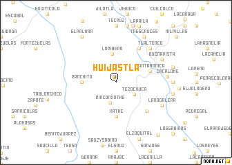 map of Huijastla