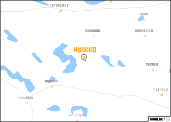 map of Huikko