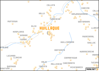 map of Huillaque