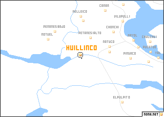 map of Huillinco