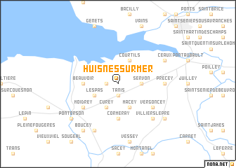 map of Huisnes-sur-Mer