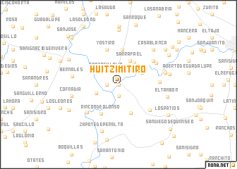map of Huitzimitiro