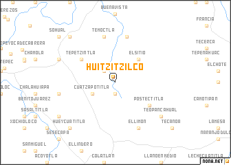 map of Huitzitzilco