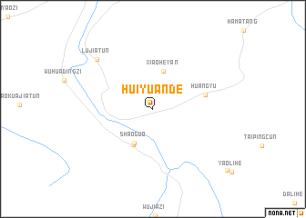map of Huiyuande