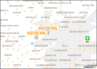 map of Huizachal