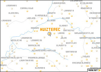 map of Huiztepec