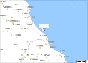 map of Hujin