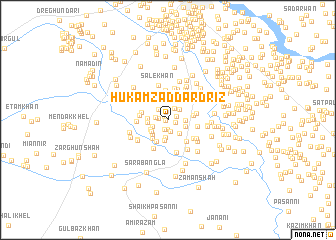 map of Hukamzad Dardrīz