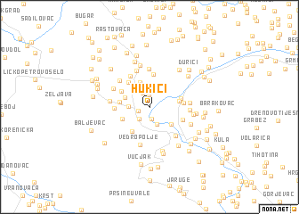 map of Hukići