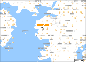 map of Hŭksŏk