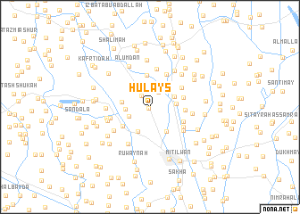 map of Ḩulays