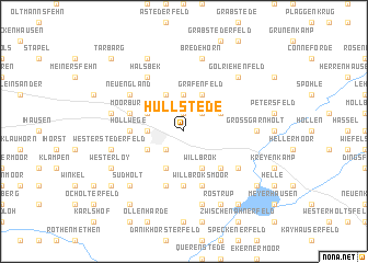 map of Hüllstede