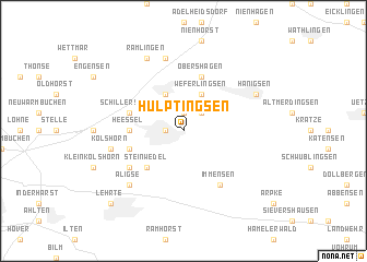 map of Hülptingsen