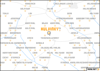 map of Hulvínky