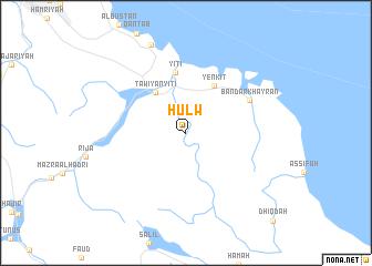 map of Ḩulw