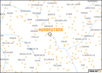 map of Humarutaña