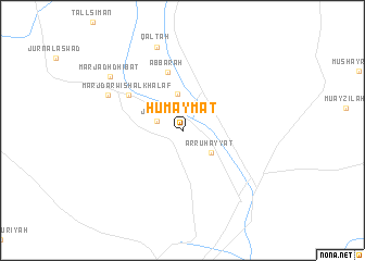 map of Ḩumaymāt