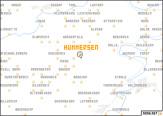 map of Hummersen