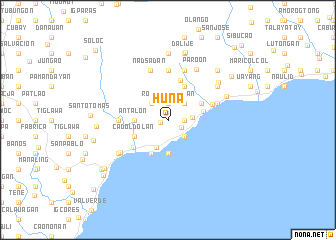 map of Huná