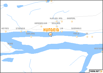 map of Hundeid