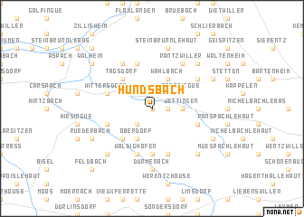 map of Hundsbach