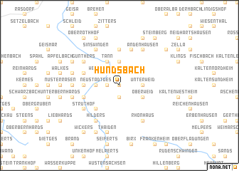 map of Hundsbach