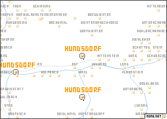 map of Hundsdorf