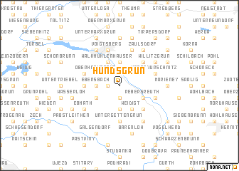 map of Hundsgrün