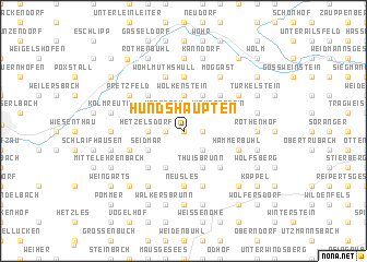 map of Hundshaupten