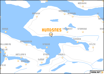 map of Hundsnes